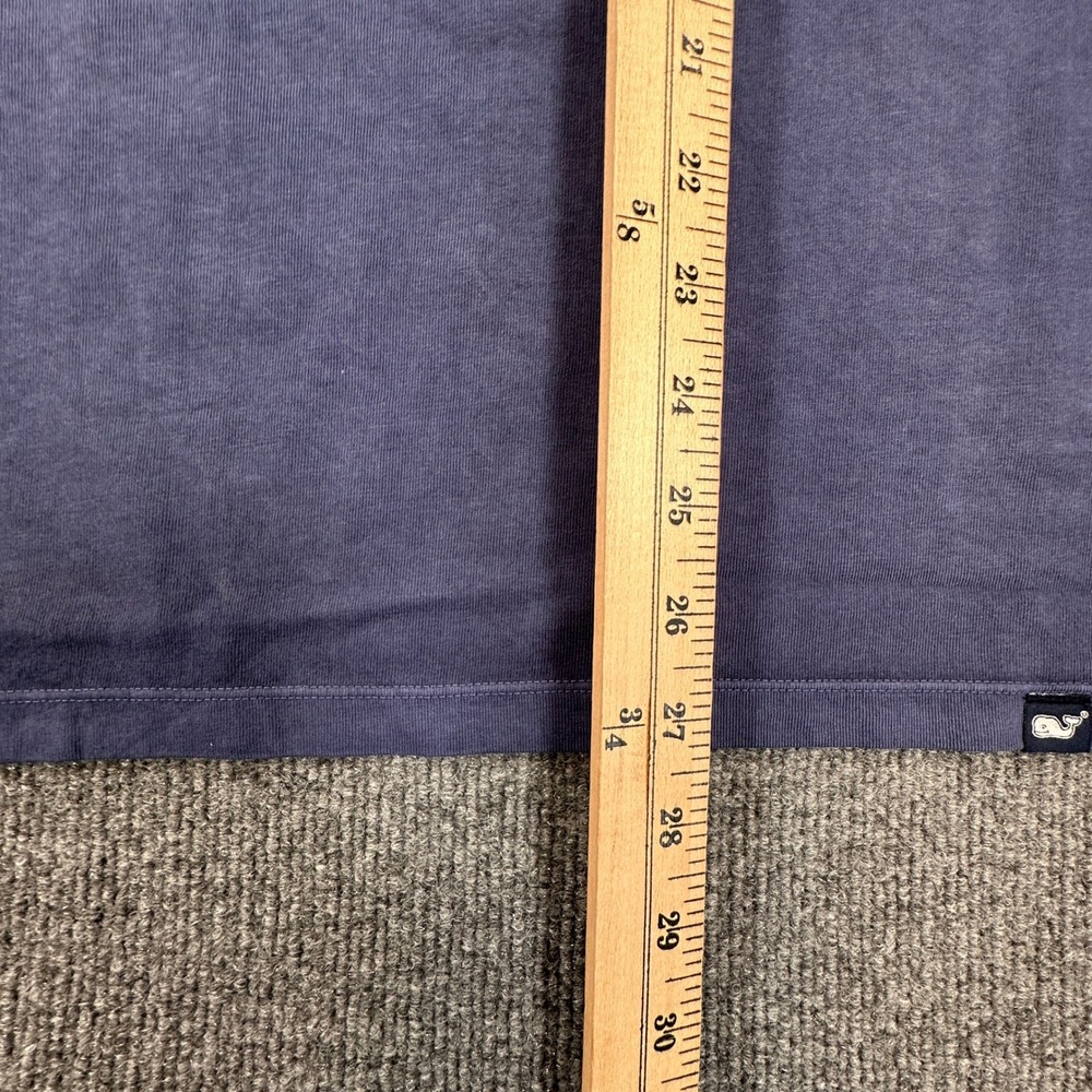 Vineyard Vines Hoodie Tee Mens Large Nautical Navy Surf Garment Dye Cotton NEW - Picture 8 of 10